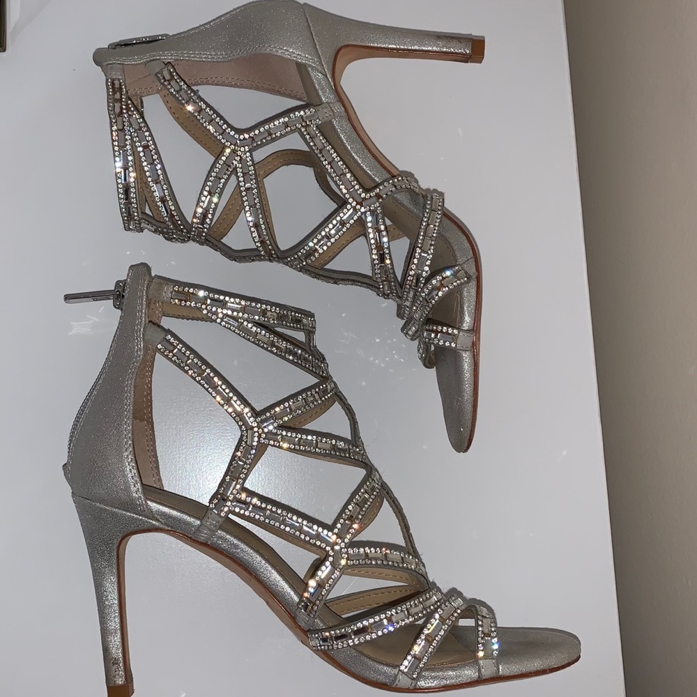 ANTONIO MELANI Rhinestone Embellished Heels